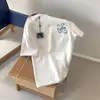 Camiseta de manga corta para mujer estilo japonés premium, holgada y versátil, camiseta estampada para uso casual, adecuada para estudiantes, top de manga corta para mujer, Lightning Warehouse