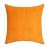 Almohada de pana a rayas de color liso, estilo nórdico, cojín de felpa simple, funda de almohada para sofá de sala de estar y hogar