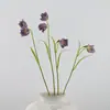 Flores Artificiales Eva 9 Cabezas 60cm Flores de Fritillaria Tacto Real Decoración Ramo de Flores Artificiales Arreglo Decoración de Mesa Orquídea