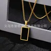 Colar Cruz Masculino Aço Inoxidável Pingente Anel Redondo Estilo Europeu Simples Moderno Individual Versátil Joias Atacado