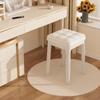 Taburete Doméstico Taburete de Almacenamiento Taburete de Bolsa Suave Apilable Taburete de Maquillaje Taburete Bajo Taburete Cuadrado Simple Silla de Mesa de Comedor Escritorio