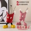 Tubo de Almacenamiento de Pantalones de Mickey Mouse Portalápices Adornos de Escritorio Brochas de Maquillaje Tubo de Almacenamiento Multifuncional Tubo de Arreglo Floral de Mano de Mickey Mouse