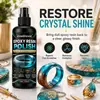 El spray limpiador y pulidor de resina KineShineX es adecuado para joyería de resina epoxi para eliminar rayones finos en la superficie.