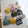 Bolso de Lona con Letra Gm Transfronteriza para Mujer 2026 Nuevo Casual de Nicho Bolso de Mano Gran Capacidad de un Solo Hombro Cruzado