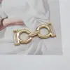 Moderna y a la moda, de alta gama, con incrustaciones de diamantes, cadena de metal, accesorio simple para abrigo, conector, herraje, hebilla decorativa para bolso
