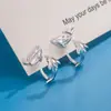 Aretes Dinámicos de Piscis y Delfín con Diseño Colgante Trasero para Mujer, Aretes de Diseño Nicho, Nuevo Estilo Popular, Aretes de Alta Gama para Mujer