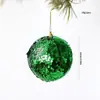 Bolas de Espuma con Lentejuelas de 8 cm, Bolas Navideñas de Colores, Decoraciones Navideñas, Adornos de Bolas con Lentejuelas, Artículos Más Vendidos en Comercio Electrónico Transfronterizo