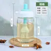 Olla Doméstica para Servir Aceite de Cocina con Alto Valor Estético, Cepillo Integrado y Diseño para Verter, Botella de Aceite de Vidrio Espesado, Adecuada para Barbacoa y Freidora de Aire