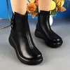 Botas de Cano Curto Macias e Elegantes para Mães e Mulheres 2025 Outono e Inverno Novas Botas da Moda Versáteis Estilosas Slim Pelúcia Quente Botas de Algodão
