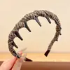 Faixa de cabelo versátil tipo pente Maillard, vintage e sofisticada, não aperta o cabelo, nova faixa de cabelo estilo coreano 2026 para mulheres