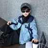 Chaqueta para Niños Otoño 2026 Nueva Elegante Estilo Primavera y Otoño para Niños Cortavientos con Capucha Top Cortavientos para Niño Pequeño