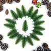 Accesorios para plantas artificiales transfronterizos, agujas de pino de plástico, decoraciones navideñas y esquejes decorativos para manualidades
