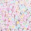Acrílico Números Inglês Letras Contas Handmade DIY Conjunto de Crianças frisado Joias Acessórios Contas Quadradas
