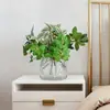 2026 Acessórios de Parede de Plantas Artificiais Estilo Nórdico Amazon para Decoração de Sala de Estar Varanda Folhas Laranja
