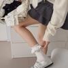 Procesados y Personalizados 25 Calcetines de Encaje Dulce de Otoño Temprano para Mujer Lolita Jk de Media Pantorrilla Calcetines Joya