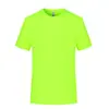 Camiseta de trabajo de verano de cuello redondo de secado rápido con estampado de logo, ropa de manga corta para fitness, deportes, running y actividades de team-building