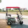 Toldo para triciclo elétrico, toldo retrátil estilo lazer, pequeno ônibus com cobertura de chuva transparente, novo modelo espessado, para-brisa totalmente fechado