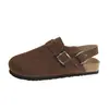 Novedad Verano 2026 Moda Estilo Birkenstock Punta Abierta Suela Gruesa Antideslizante Correa con Hebilla Casual Sandalias de Pareja Chanclas para Mujer