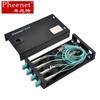 Pheenet caixa terminal de fibra óptica de mesa LC de 8 núcleos finita pigtail de fibra óptica caixa de fusão