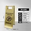 Señal de Acero Inoxidable en Forma de A, Precaución Resbaladizo, Señal de Prohibido Estacionar, Señal de Limpieza en Curso, Señal de Obra