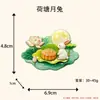 Imán para refrigerador 3D de la Fiesta de Medio Otoño con Chang'e sosteniendo la luna, decoración casera cultural y creativa, recuerdo de viaje, imán decorativo de resina, regalo