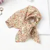 Lenço Xadrez com Bolinhas Vintage de Alta Qualidade Lenço Decorativo para Cabeça Lenço de Seda Novo Estilo Primavera e Verão