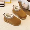 Zapatos de Algodón para Niños 2026 Otoño Nuevo Estilo Moda para Niñas Cálidos Zapatos de Algodón para Nieve Niña Pequeña Plus Terciopelo Engrosados Zapatos de Algodón para Niños