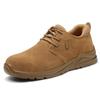 Sapatos de Proteção para o Trabalho de Verão para Homens, Biqueira de Aço, Sola de Kevlar, Anti-Impacto, Anti-Perfuração, Leve, Resistente ao Desgaste, Couro de Vaca, Sapatos de Soldador, Sapatos para Obra