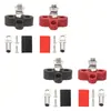 Kit de Bloco de Terminais de Carga Pesada com Terminal de Fio e Tubo Termoencolhível para Fiação Modificada de Motorhome Iate M8 Posto Único Posto Duplo
