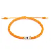 Pulsera Nueva de Cristal para Arroz Tejida a Mano Ojo del Diablo con Cuentas de Ojo Esmaltado para Mujeres