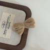 Horquilla de pelo con lazo de peluche de color para niña, horquilla de lana con clip lateral para mujer, pinza tejida, accesorios para el cabello de dopamina
