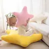 Ins Almohada de peluche estrella nórdica lindo juguete de peluche cojín de sofá cama para dormir tela de corazón juvenil muñeca regalo
