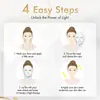 Máscara de Beleza LED Transfronteiriça Dispositivo de Rejuvenescimento Fóton Máscara de Espectro de 7 Cores Dispositivo de Beleza Terapia de Luz de Sete Cores Pdt Clareamento