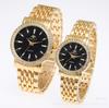 Reloj de pulsera de diamantes de comercio exterior seleccionado, reloj de cuarzo de calidad para hombres y mujeres, reloj de regalo de negocios para parejas.