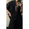 Conjunto de Moda Masculino de Verão de Alta Qualidade, Relaxado e Estiloso, Estilo Old Money, Camisa Simples de Manga Curta e Calça Longa, Solto e Chique