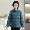 Ropa Nueva de Algodón con Relleno de Plumas de Invierno Ropa para Mujeres de Mediana Edad y Mayores Ropa de Algodón Adelgazante Moda Reductora de Edad Chaqueta Ligera de Algodón para Madres de Mediana Edad