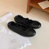 Primer Encuentro Zapatos mecedores del mismo estilo de Ji Zhai, nuevos zapatos estilo ballet tipo rollo de huevo verano 2026, zapatos de punta cerrada con moño para mujer, modernos