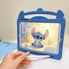 Funda Protectora para iPad 10 Air 4567 Silicona de Dibujos Animados Funda para Tablet iPad Pro 11 10.2 Puntada Retráctil