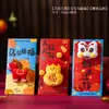 Bolsa Roja de Tela para Sobres 2027 Año de la Oveja Año Nuevo Festival de Primavera Creativa de Gama Alta Bolsillo Rojo para Regalo de Dinero de Año Nuevo para Niños Billetera