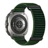 Adequado para Samsung Galaxy Watch Ultra 47mm, Pulseira Especial de Nylon com Padrão de Montanha, Pulseira de Pulso em Duas Seções