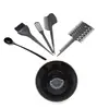 Set de Herramientas para Teñir el Cabello Gorro de Silicona para Mechas Pincel para Teñir el Cabello Guantes de Goma Pinza de Cocodrilo Bufanda de Peluquería En Stock