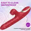 Palo Vibrador Av Peristáltico Telescópico Femenino Rodante y Golpeador Palo de Masturbación Silicona Líquida Juguete Sexual para Adultos Juguete Sexual