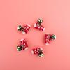 Série de Natal Vidro Artesanal Comércio Exterior ins Bonito Contas DIY Brincos DIY Colar Artesanal Acessórios vintage