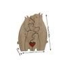 Rompecabezas Redondo de Madera Transfronterizo Popular de Amazon Set de Oso Madre e Hijo Adornos Artesanales