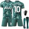 2425 Nueva Temporada Tottenham Segundo Visitante No.7 Son Heungmin Verde Traje de Jersey Traje de Fútbol 10 Madison Factory