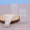 Tubo macio transparente de 5ml, tubo pequeno para amostra de shampoo, frasco de creme para as mãos, frasco de limpador facial, tubo de loção, tubo de gel de 5g