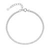 Pulseira de prata esterlina S925 estilo europeu e americano estrela ouro pulseira de moda retrô fileira única diamante brilho outlet de fábrica