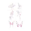 Pegatinas de Tatuajes Temporales Impermeables para Mujeres, Larga Duración, Diseños de Moda Estilo Ins, Frescos y Lindos, Pegatinas de Tatuajes Dopamina Coloridas para Niñas