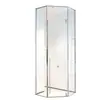 Cabina de ducha Beijie con forma de diamante, acero inoxidable para baño, puerta de vidrio divisoria de separación seco-húmedo, diseño moderno minimalista