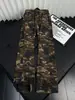 Calças camufladas tie-dye retrô estilo americano, coleção de outono masculina, calças retas lavadas da moda, calças esportivas casuais cleanfit